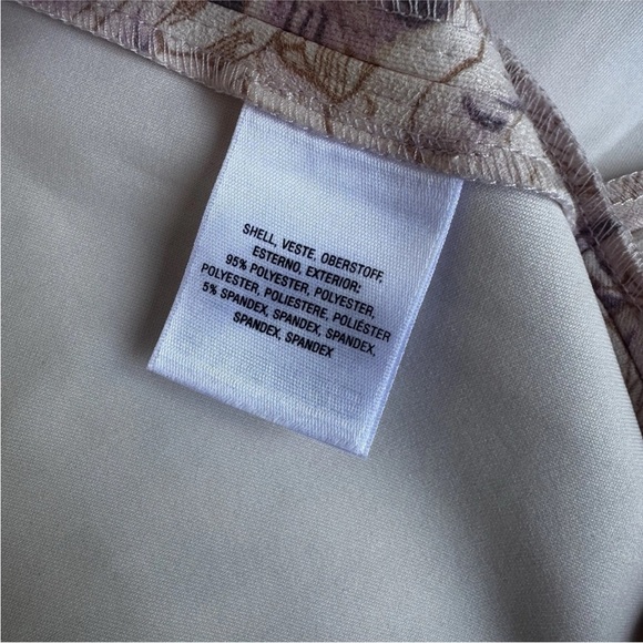 Anthropologie Floral “Skye” Ruffled Tiered Pink Skirt Size: 8 Cocktail Midi - Picture 6 of 8